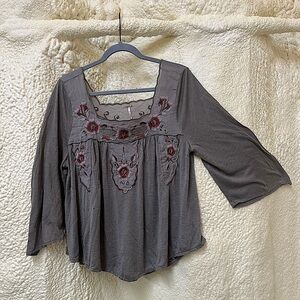 Free People Flowy Festival Shirt